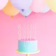 swieczki na tort zakrecone mix partydeco 8 szt