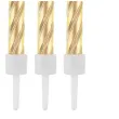 swieczki na tort zakrecone zlote godan 8 cm 12 szt