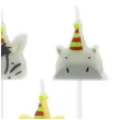 swieczki na tort zwierzeta z zoo partypal 6 cm 5 szt
