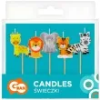 swieczki pikery dzikie zwierzaki godan 5 szt