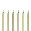swieczki urodzinowe classic zloty partydeco 14 cm 12 szt