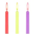 swieczki urodzinowe kolorowy plomien partypal 6 cm 6 szt