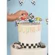 swieczki urodzinowe samochody wyscigowe mix partydeco 3 cm 5 szt