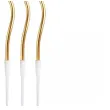 swieczki urodzinowe swiderki metaliczne zloty godan 16 cm 6 szt