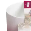 swiecznik ceramic tealight bialo bordowy bolsius 75 70 mm
