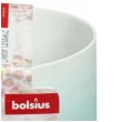swiecznik ceramic tealight bialo zielony bolsius 75 70 mm