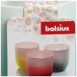 swiecznik ceramic tealight bialo zielony bolsius 75 70 mm