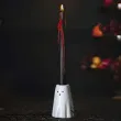 swiecznik halloween duchy bialy partydeco 8 cm 6 szt