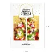 szablony dekoracyjne merry christmas partypal 33x24 cm 8 szt