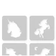 szablony do tatuazy brokatowych zmywalnych jednorozce na urodziny dzien dziecka unicorn 12 szt