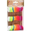 sznurek mulina kolory neonowe mix aliga 8 m 10 szt