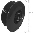 szpula pusta abs refill czarna 20 cm