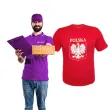 t shirt z nadrukiem polska orzel bialy czerwony arpex l