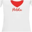 t shirt z nadrukiem polska serce kibica biala arpex s