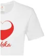 t shirt z nadrukiem polska serce kibica biala arpex xl