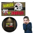 tablica dekoracyjna danger zombies halloween amscan 47 x 28 cm