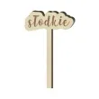 tabliczka candy bar slodkie drewniana 13 cm 4 szt