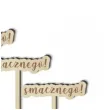tabliczka candy bar smacznego drewniana 13 cm 4 szt