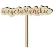 tabliczka candy bar wegetarianskie drewniana 13 cm 4 szt