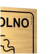 tabliczka informacyjna znak bhp na drzwi tu wolno palic zloty palarnia 10x10 cm