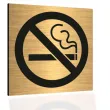 tabliczka informacyjna znak bhp na drzwi zakaz palenia zloty do urzedu restauracji 10x10 cm