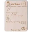 tabliczka kochanie podziekowanie drewno 210x170 mm