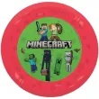 talerzyk plastikowy minecraft steve alex creeper enderman czerwony procos 21 cm 1 szt