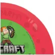 talerzyk plastikowy minecraft steve alex creeper enderman czerwony procos 21 cm 1 szt