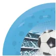 talerzyk plastikowy pilka nozna soccer fans procos 21 cm 4 szt