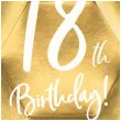 talerzyki 18th birthday zlote partydeco 6 szt