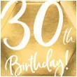 talerzyki 30th birthday zloty partydeco 6 szt