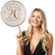 talerzyki papierowe 20 urodziny rozowe zloto bialy santex 22 5 cm 10 szt