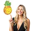 talerzyki papierowe ananas hawajskie party amscan