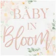 talerzyki papierowe baby shower baby in bloom amscan 24 cm 8 szt