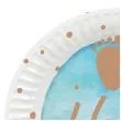talerzyki papierowe baby shower hello boy niebieski boland 23 cm 10 szt