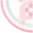 talerzyki papierowe baby slonik rozowy godan 23 cm 8 szt