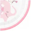 talerzyki papierowe baby slonik rozowy godan 23 cm 8 szt