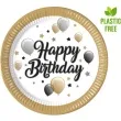 talerzyki papierowe balloons happy birthday procos 23 cm 8 szt