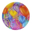 talerzyki papierowe baloniki 18 cm 6 szt