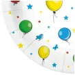 talerzyki papierowe baloniki paw 18 cm 10 szt