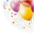 talerzyki papierowe balony mix maki 18 cm 8 szt