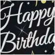 talerzyki papierowe beauty charm happy birthday czarne godan 23 cm 6 szt