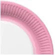 talerzyki papierowe candy rozowe jasne maki 23 cm 8 szt