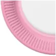 talerzyki papierowe candy rozowe jasne maki 23 cm 8 szt