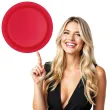 talerzyki papierowe classic czerwone unique 18 cm 8 szt