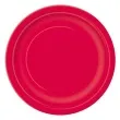 talerzyki papierowe classic czerwone unique 23 cm 16 szt