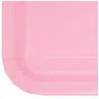 talerzyki papierowe classic kwadratowe rozowe jasne unique 23 cm 14 szt