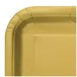 talerzyki papierowe classic kwadratowy zloty unique 18 cm 16 szt