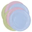 talerzyki papierowe classic mix pastel 18 cm 6 szt