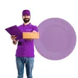 talerzyki papierowe classic okragle godan lawendowy 18 cm 6 szt